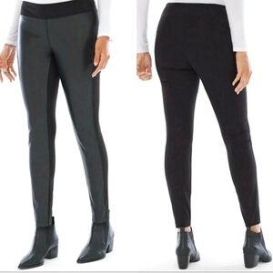 SOMA Smoothing Faux Leather Ponte Leggings